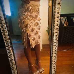 Sequined dressy pencil skirt